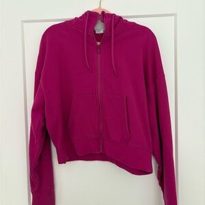 Women's Pink Hoodie Zip Up